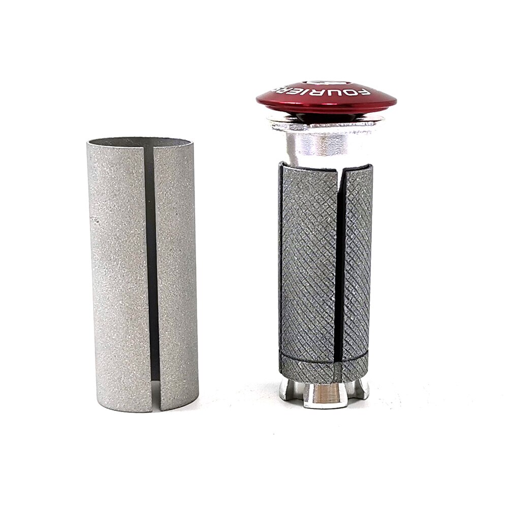 Fouriers Alluminum alloy Headset Expander Plug Stem Top Cap For 28.6mm 1 1/8" Steerer Carbon Fork Headsets Bicycle expander