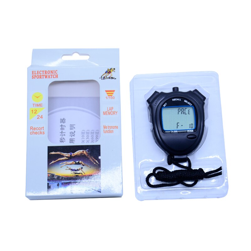 Sports stopwatch 3 rows of 99 channels TA299 seconds counter multifunction Athletics Fitness Running timer Countdown timer