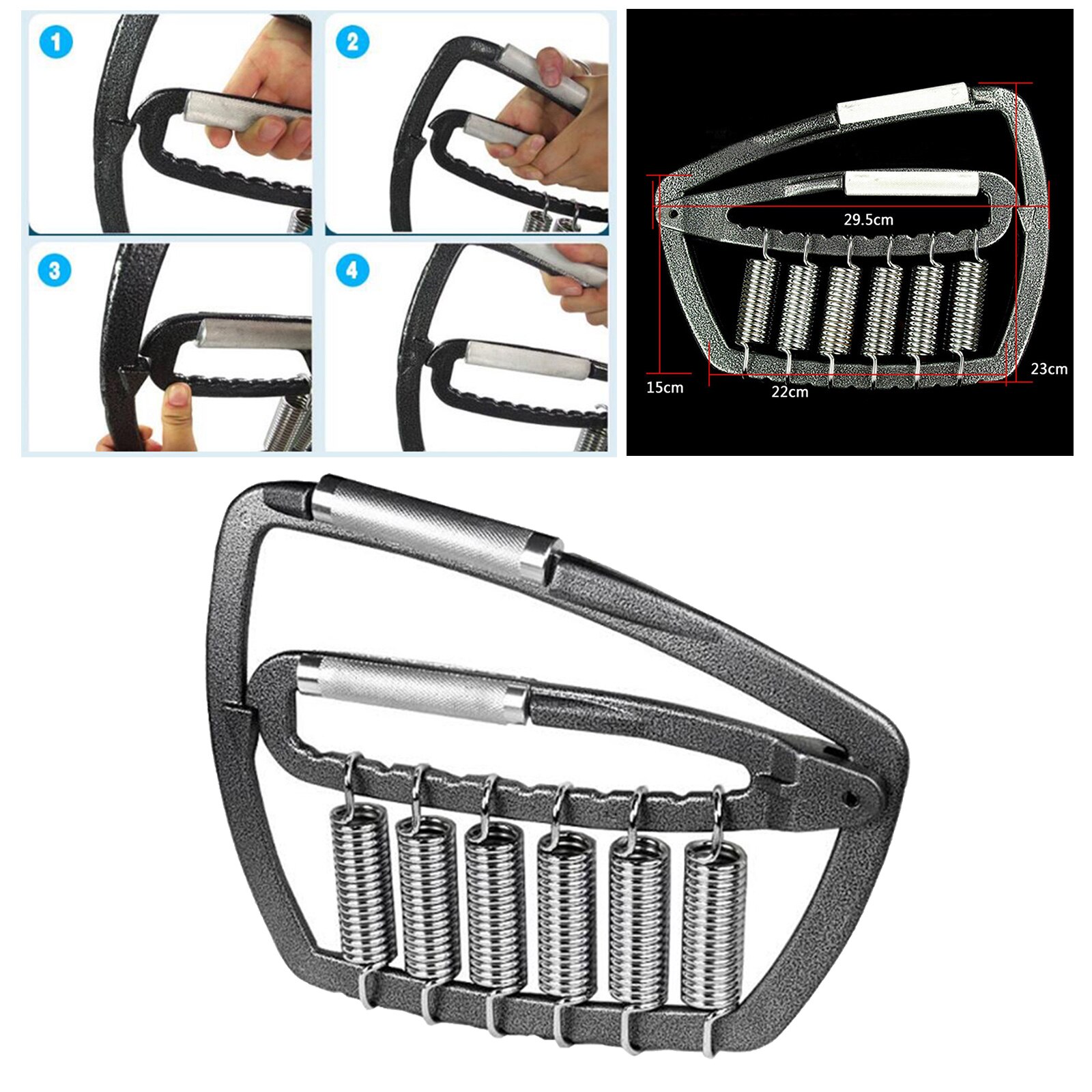 Hand Grip Adjustable Finger Exerciser Strength for Muscle Recovery Hand Gripper Trainer Hand Strengthener Gym