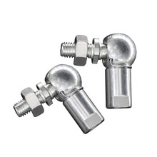 2PCS SQP5S M5 Angle Ball Joint Rod End M5x0.8 Thread Rod End Ball Bearing With Stud