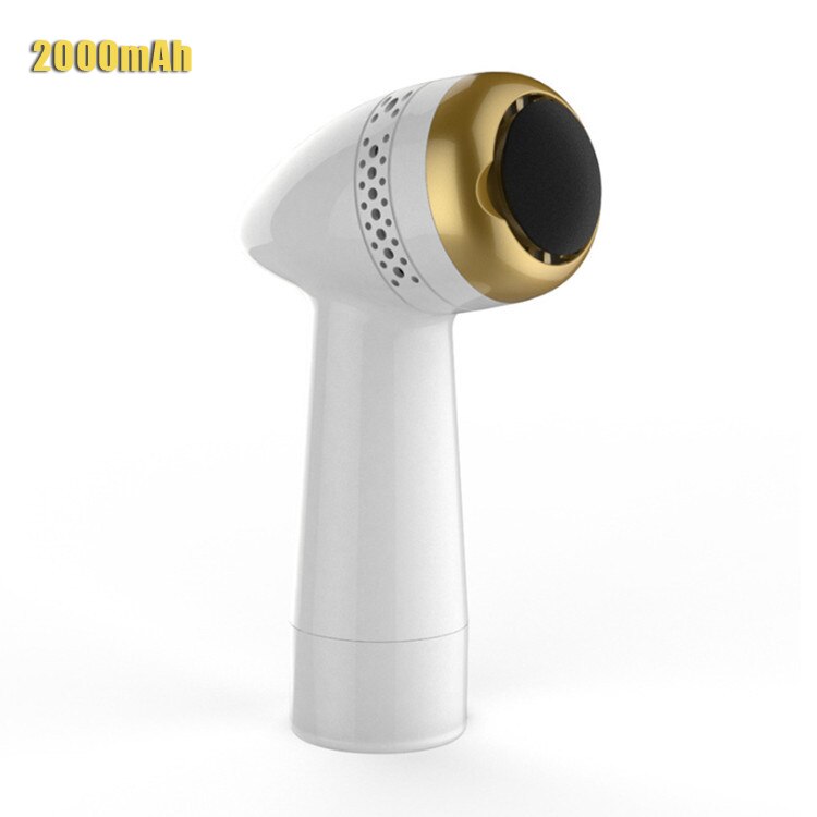 Rechargeable Electronic Foot File Electric Feet Callus Removers Portable Pedicure Tools with 3 Rollers Callous Remover Kit: 2000mAh-Gold