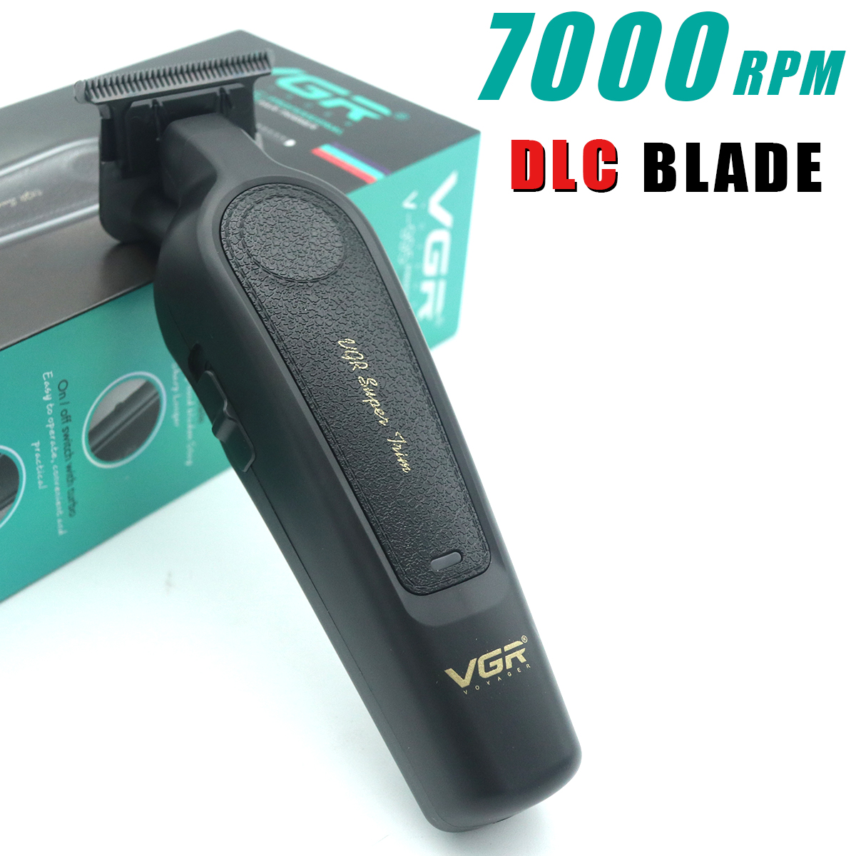 VGR Hair Trimmer Hair Cut Machine Electric T Blade Barber Clippers Cordless Rechargeable Hair Trimmer for Men V-995