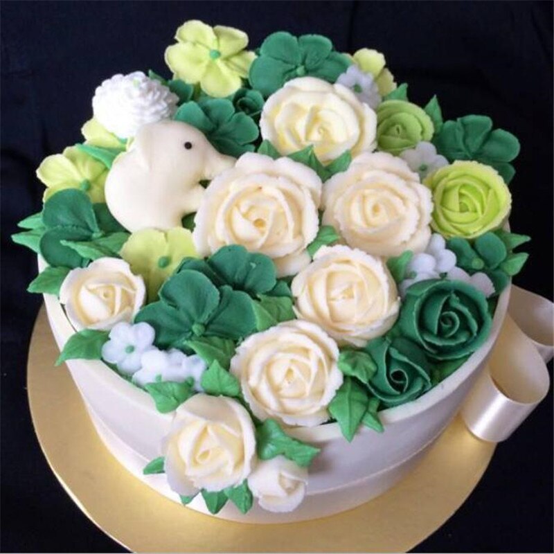 5 Stks/set Austin Rose Bloemblaadjes Rvs Icing Piping Nozzles Fondant Cake Decorating Pastry Tips Tool Bakvormen Nozzle
