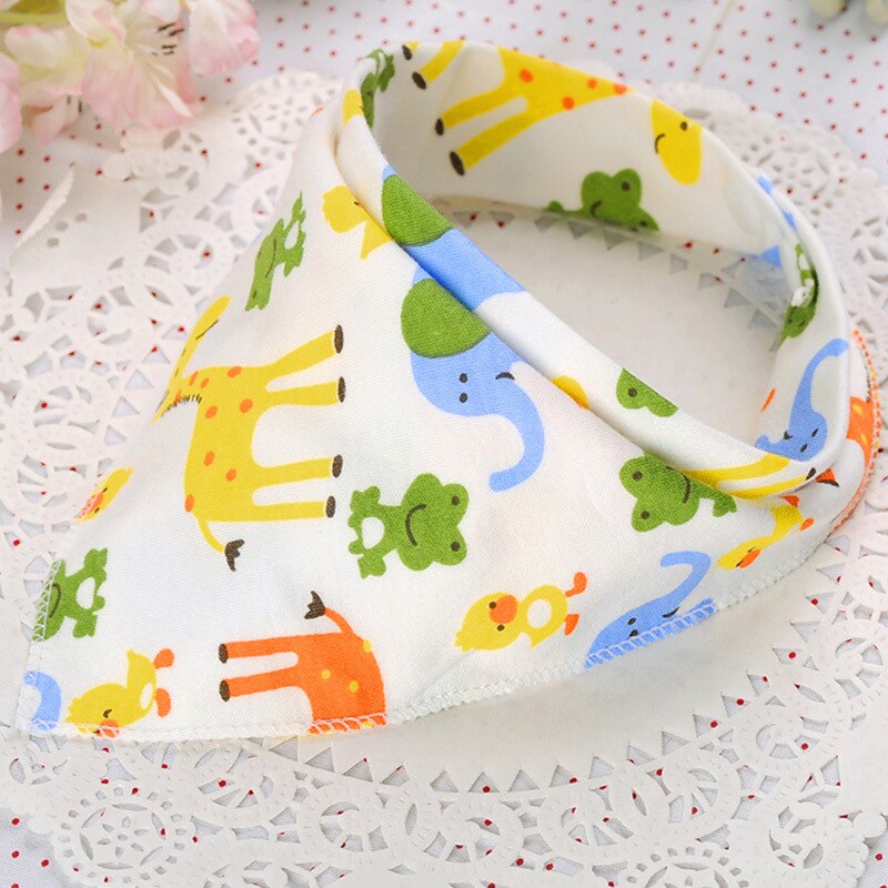 Dubbele Lagen Katoenen Baby Bandana Slabbetjes Burp Doeken Mooie Cartoon Dier Ster Beby Kids Dribble: A11