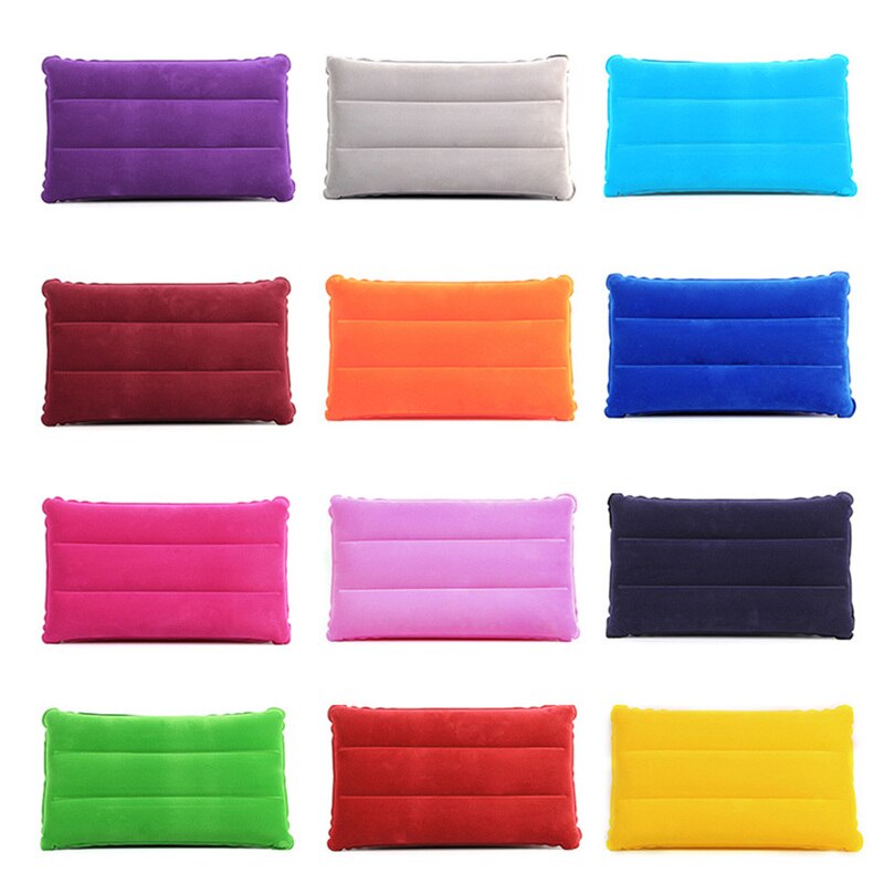 Portable ultra-léger carré Air gonflable voyage en plein Air oreiller doux avion oreiller voyage oreiller famille Couples meubles