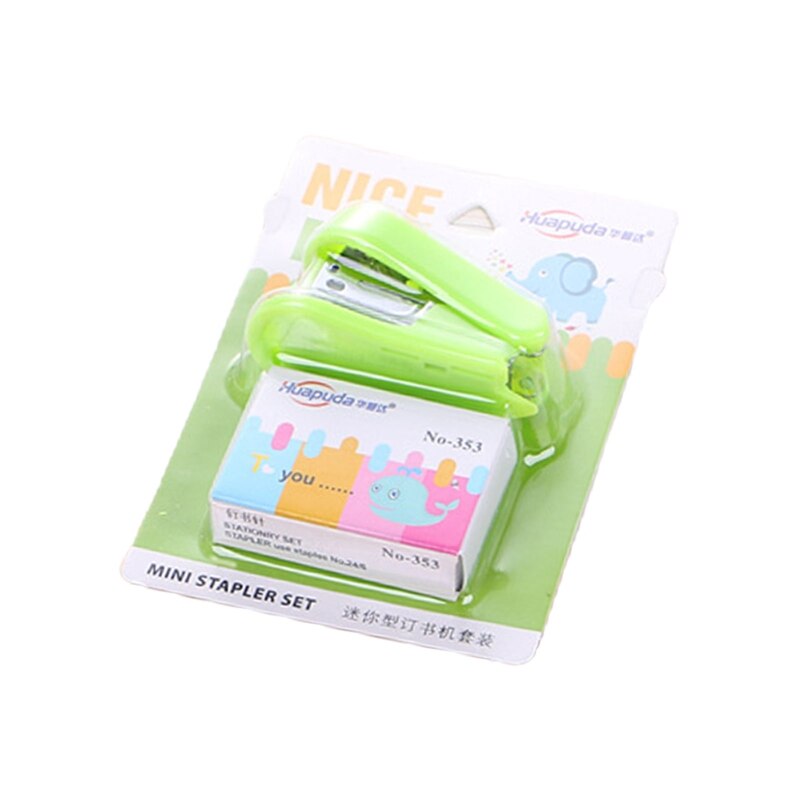 Mini Portable Stapler Kit with 400 Pcs 24/6 Staples Office Desktop Stapler with Staple Remover 20 Sheets Sheets Capacity