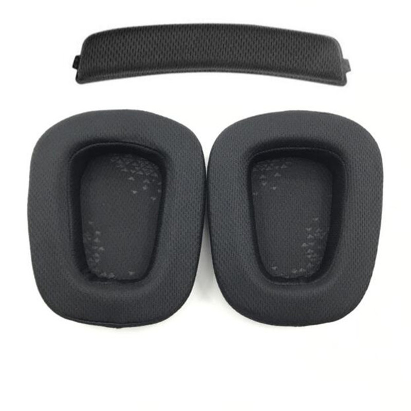 Coussinets d'oreille en mousse pour Logitech G633 G933s, housses de coussinets d'oreille de remplacement pour casque Logitech G935 G933: WHEAT