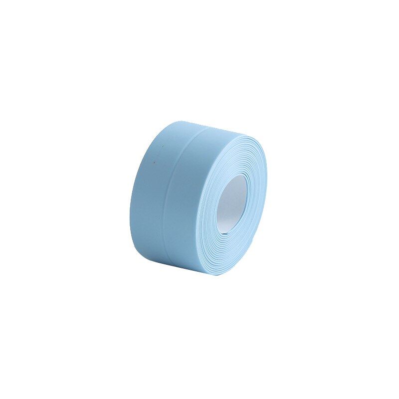 1 Roll Seal Strip Anti-Collision Weatherproof Self Adhesive Caulk Strip Sealing Tape For Sink Bathroom Kitchen: 3.8x 320cm blue