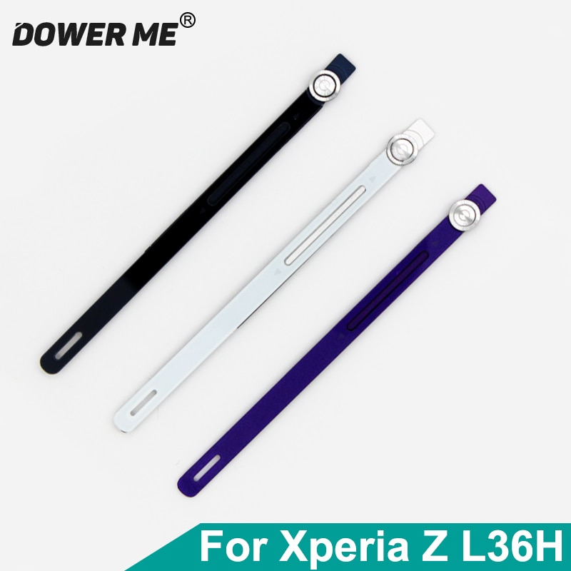 Dower Me Side Strip Frame Behuizing Cover Sidebar + Knop + Volume Knop Voor Sony Xperia Z L36H LT36 C6602 C6603 Vervanging