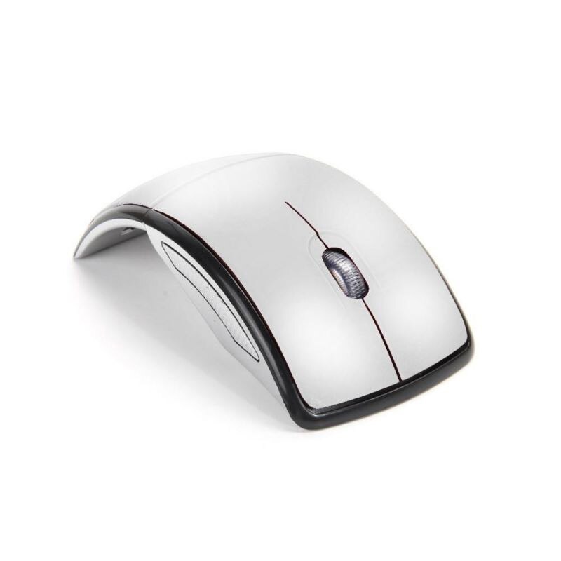 Vaorlo 2.4g mini trådløs mus sammenleggbar reise bærbar usb-mottaker optisk ergonomisk kontormus for pc bærbar mus spillere: Grå
