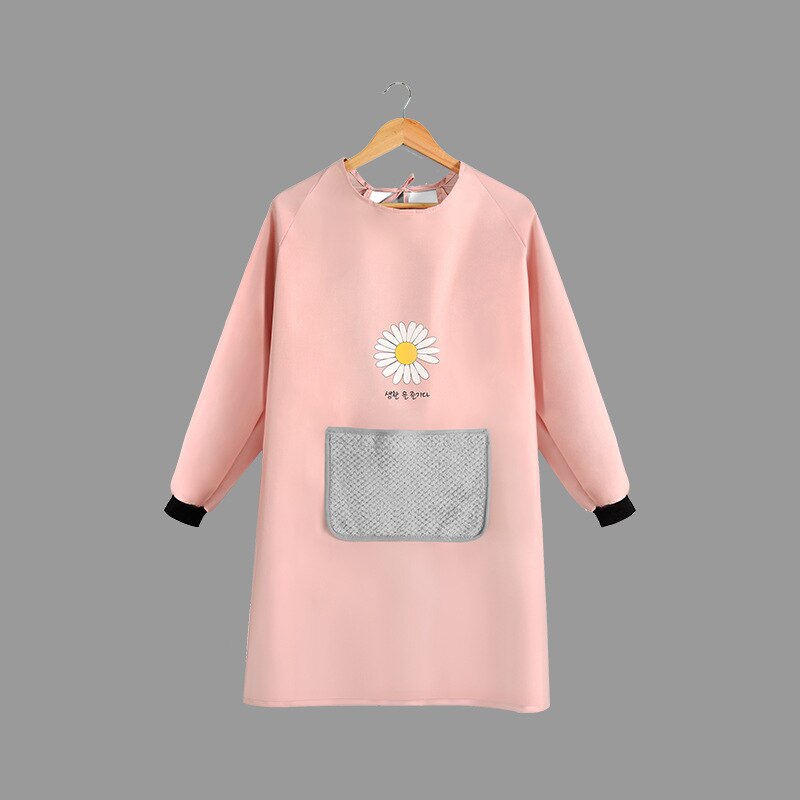 Kitchen Aprons for women Pet cleaning Apron Household Cleaning Bibs Restaurant Kitchen Cooking Baking Barbecue Overalls Bibs: Pink flower