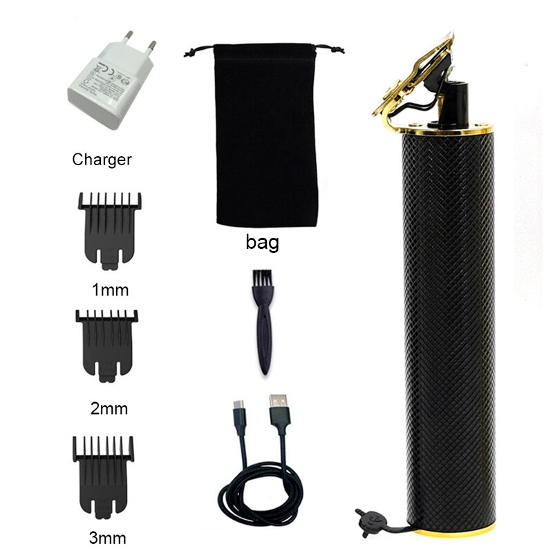 Kemei 1971 Pro Li t-outliner squelette lourd frappeur tondeuse sans fil hommes 0mm tête à baldaquin tondeuse à cheveux finition Machine à couper les cheveux tondeuse kemei 1971: 1971B Adapter no box