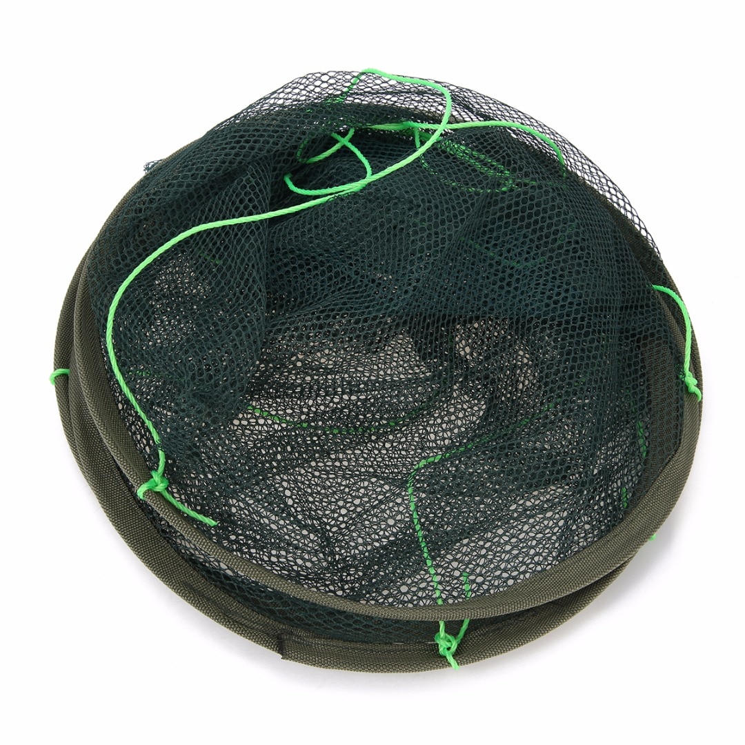39''/100cm Fishing Net Green Landing Fishing Net Pier Harbour Pond Net For Catching Prawns Shrimps Crabs Fishing Tool