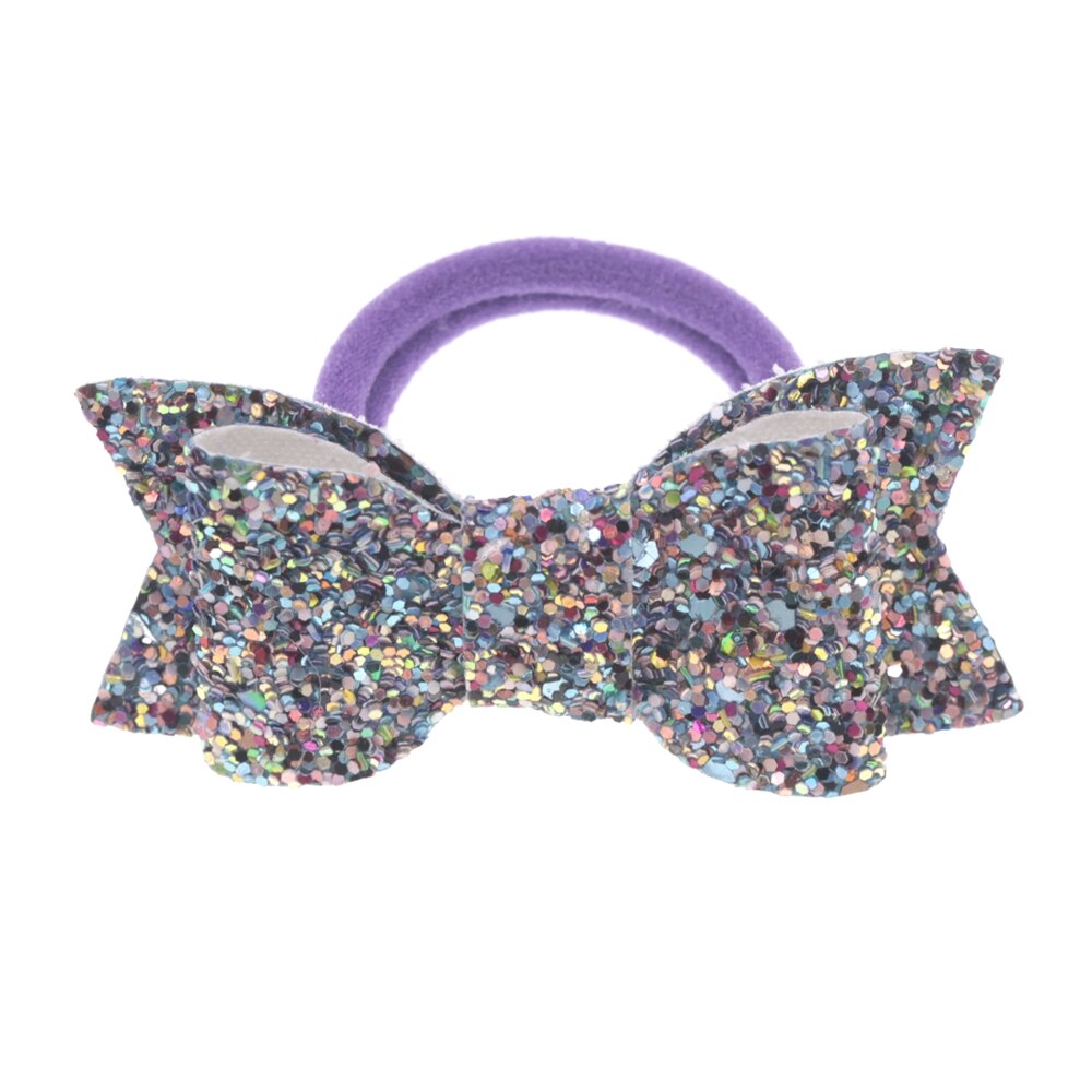 Baby nylon pannband med paljett rosett flicka diy blomma elastiskt pannband barn huvudbonader barn håraccessoarer: 8