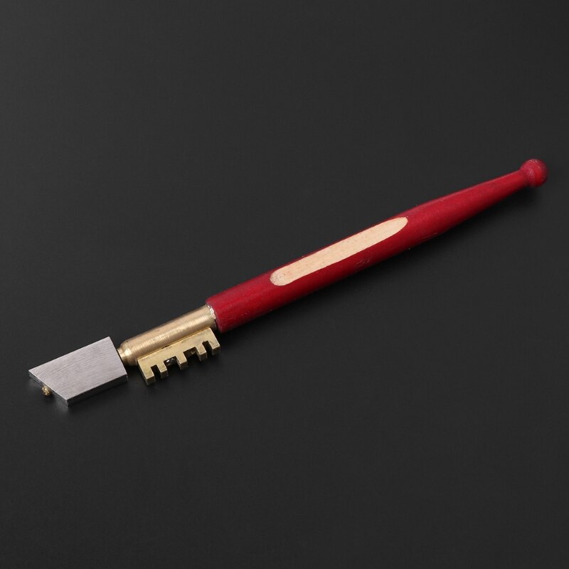 Diamond Antislip Wood Handle Oil Feed Glass Cutter Cutting Tools
