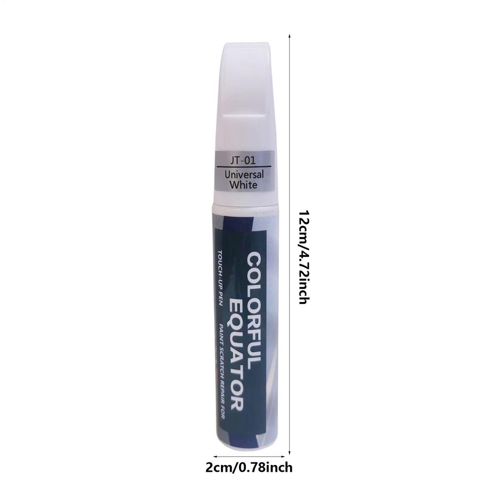 Car Paint Pen Waterproof Portable Auto Vehicle Paint Pen Fast Drying Marker Car Accessories White Black Blue Red Silver Grey: WHITE