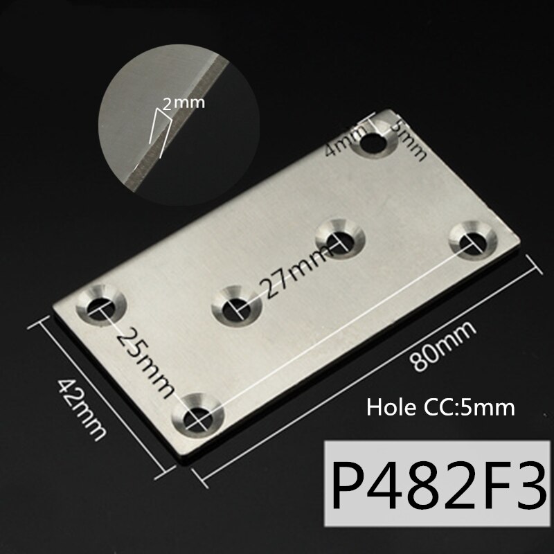 180 Degree Stainless Steel Straight Strip Plane Corner Bracket Angle Corner Connector Code Furniture Hardware: P482F3