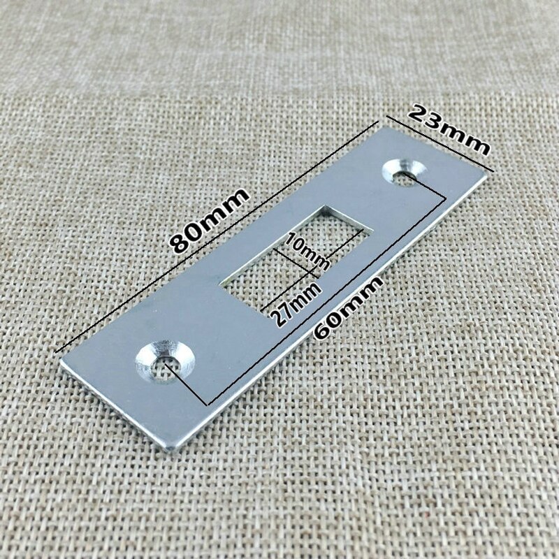 Mortise Invisible Lock Aluminum Alloy Sliding Door Double-Sided Hook Lock With Key Pull Gate Hook Lock For Glass Door