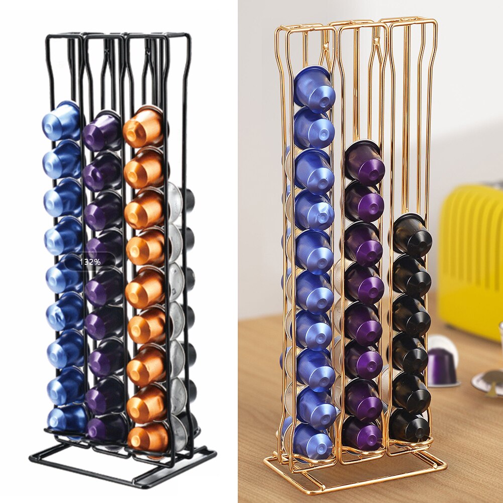 60 Cups Nespresso Koffie Pods Houder Roterende Rack Koffie Capsule Stand Capsules Opslag Shelve Organisatie Houder