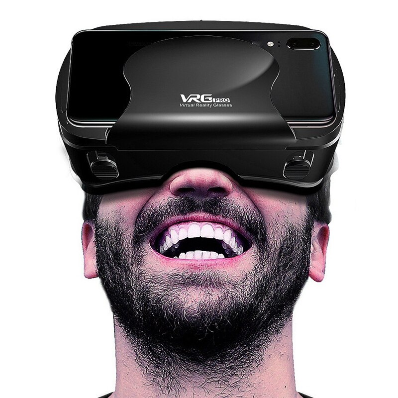 Vrg pro 3d vr lasit virtuaalitodellisuus full sn visuaalinen laajakulma vr lasit 5 to 7 tuuman älypuhelin silmälasit