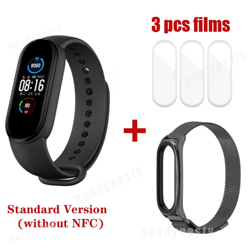 Xiaomi Mi Band 5 Fitness Bracelet Magnetic Charge 24h Heart Rate Sleep REM Nap Step Swim Sport Monitor Remind Alarm wristband 5