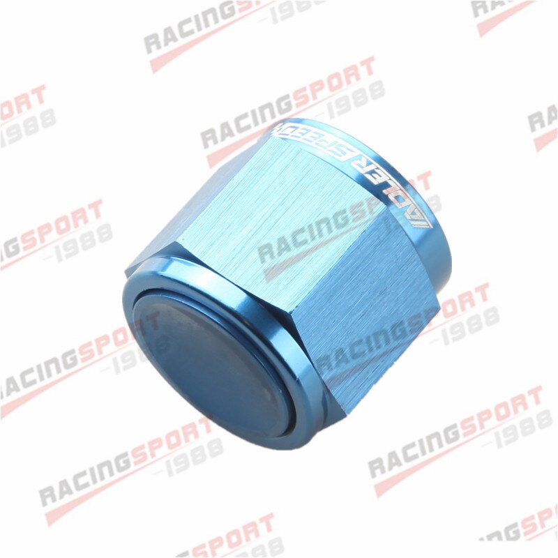 10AN Een-10 AN10 Flare Cap Caps Aluminium Fitting Adapter Blue