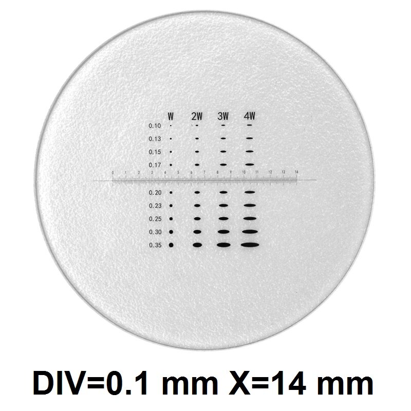 Mikrometr średnica 26mm kalibracja skala deska szkło optyczne krzyż linijka siatka netto pionowa linia linijka pozioma mikroskop: MS-1-JK