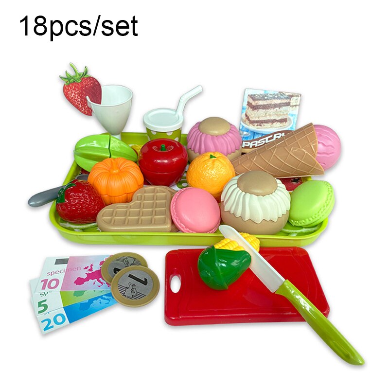 Jouets éducatifs de cuisine, nourriture artificielle pour enfant, ensemble de jeux de simulation, hamburger, dog, frites, fast food, restauration rapide,
