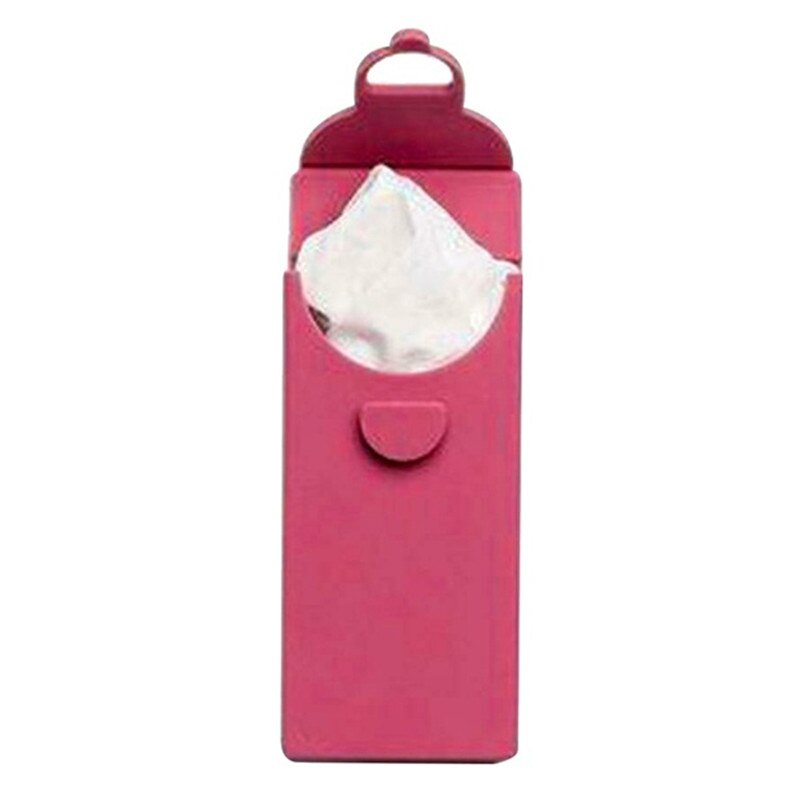 Bomuld lommetørklæde bærbar lille sød bokset lommetørklæde genanvendeligt håndklæde: Rød
