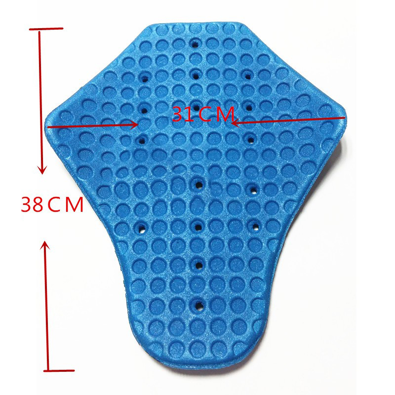 Almohadilla trasera moldeada de espuma de PE, amortiguador trasero resistente a roturas, equipo de protección para motocicleta, 1 unidad