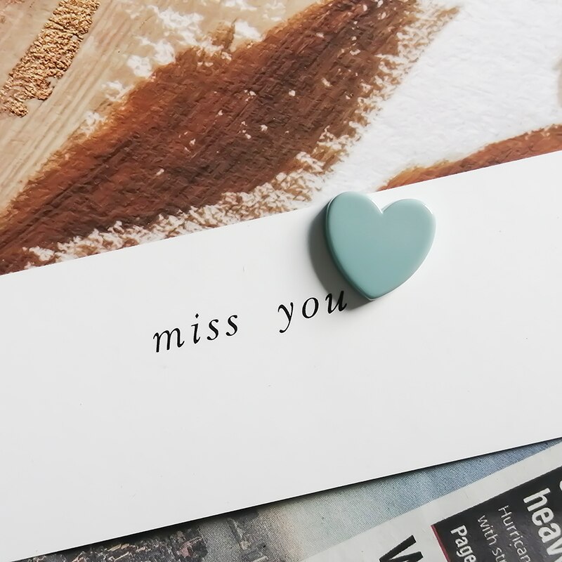 10PCS Cute Mini Fridge Magnets Colorful Love Heart Small Refrigerator Stickers Lovely Photos Wall Magnetic Sticker For Home Deco: 10 PCS Color 6