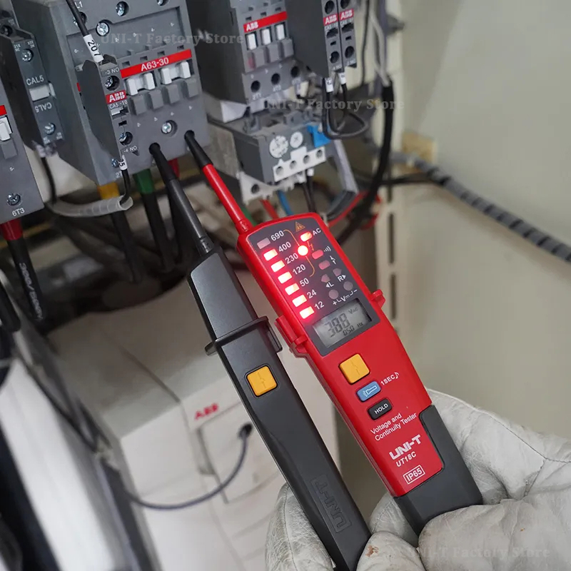 UNI-T ut15c ut18c ut18d indicador de tensão voltímetro digital volt sonda medidor de tensão testador multímetro de continuidade de sequência de fase
