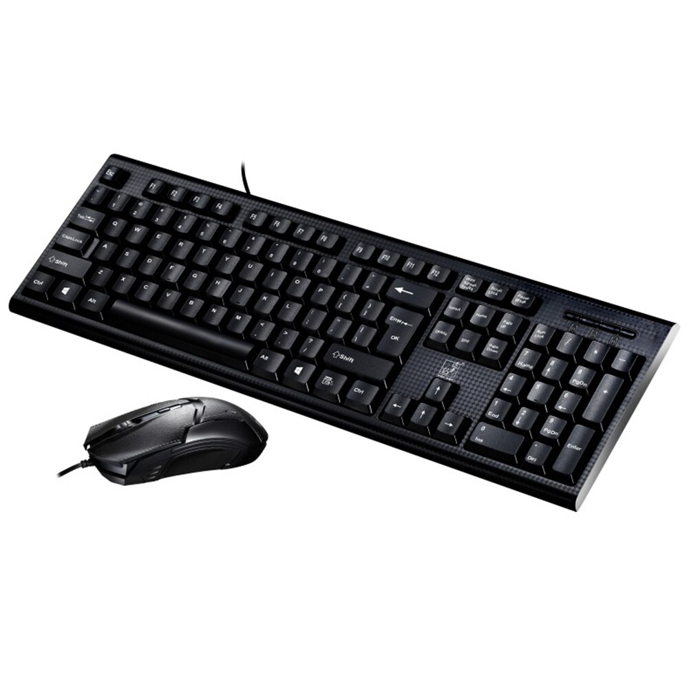 Keyboard Mouse Set Wired Universal for Home Office Computer Desktop PC ND998