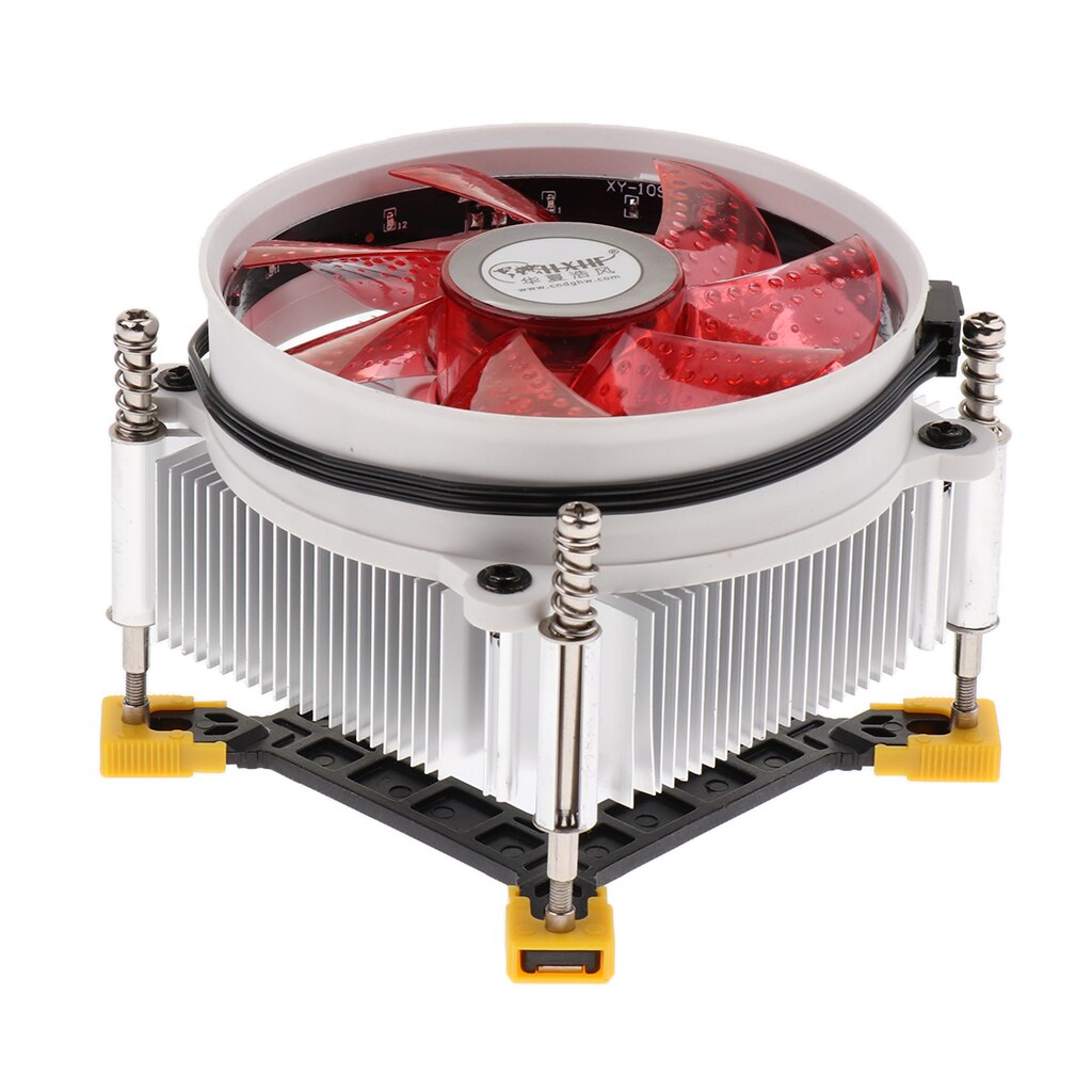 9cm 12V 92*92*25mm Hydraulic Cooling Fan Computer CPU Cooler Copper Heat Sink 2500RPM for LGA 1366 Red