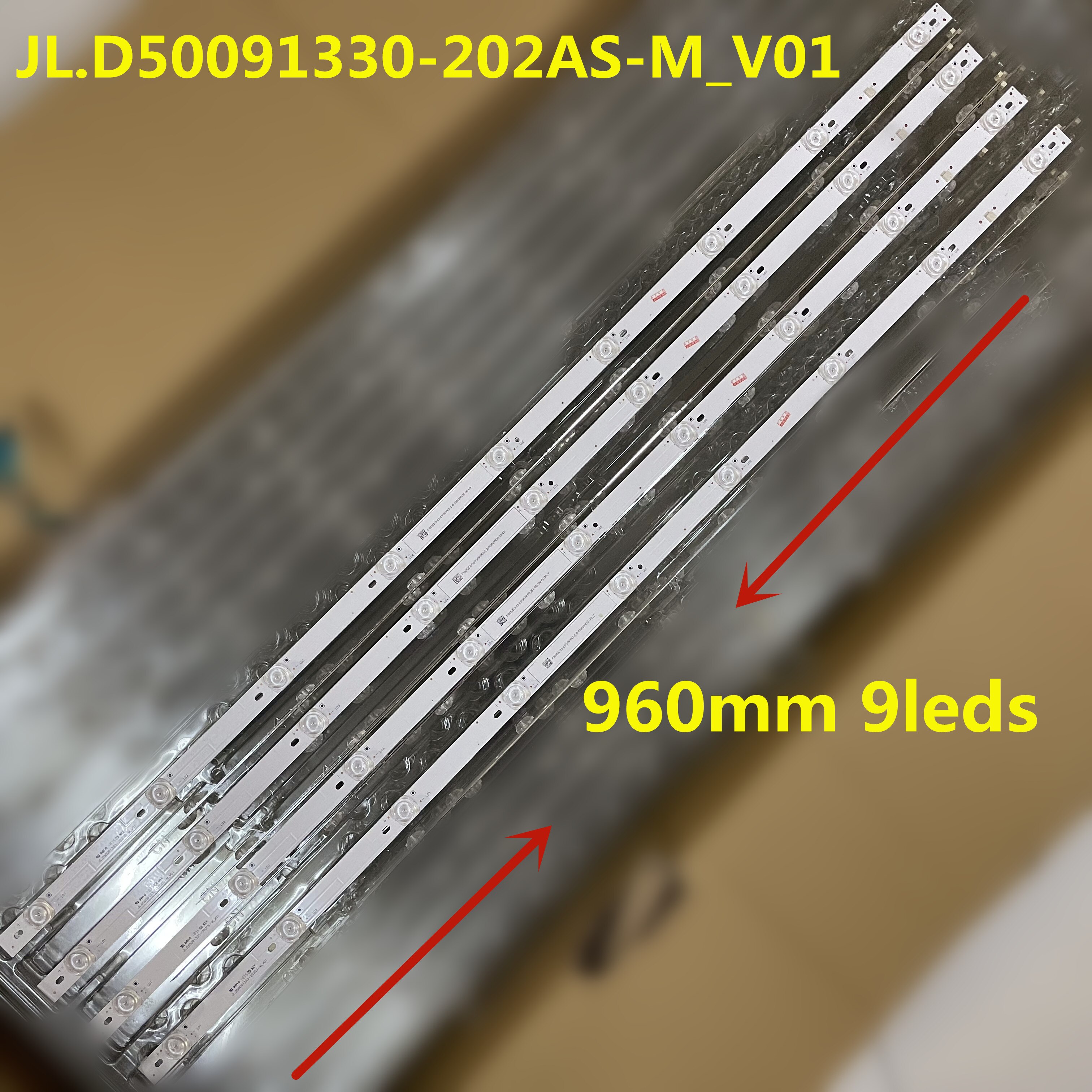 Led Backlight Strip 9 Lamp Voor Sharp 50 "Tv XLED-50Z4808A 50MY4200A JL.D50091330-202AS-M_V01 202DS 202DS 202CS L50M5-AD 50A17C