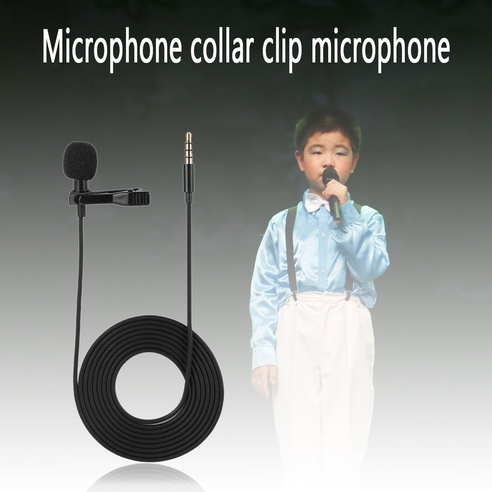 1.45M Mini Draagbare Microfoon Condensator Clip-On Revers Lavalier Microfoon Wired Mikrofo/Microfon Voor Telefoon Voor Laptop
