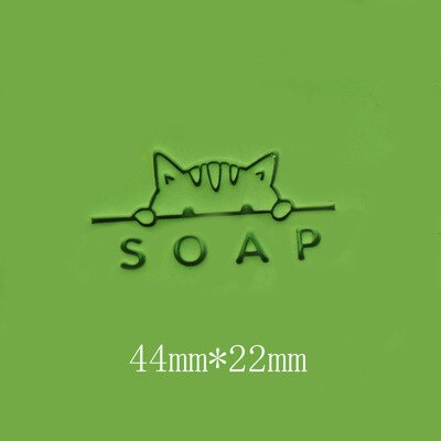 Tampon à savon en acrylique fait à la main, lettre, sceau de fleurs, motifs d&#39;animaux, timbres pour la fabrication de savon: No.184  4.4x2.2cm
