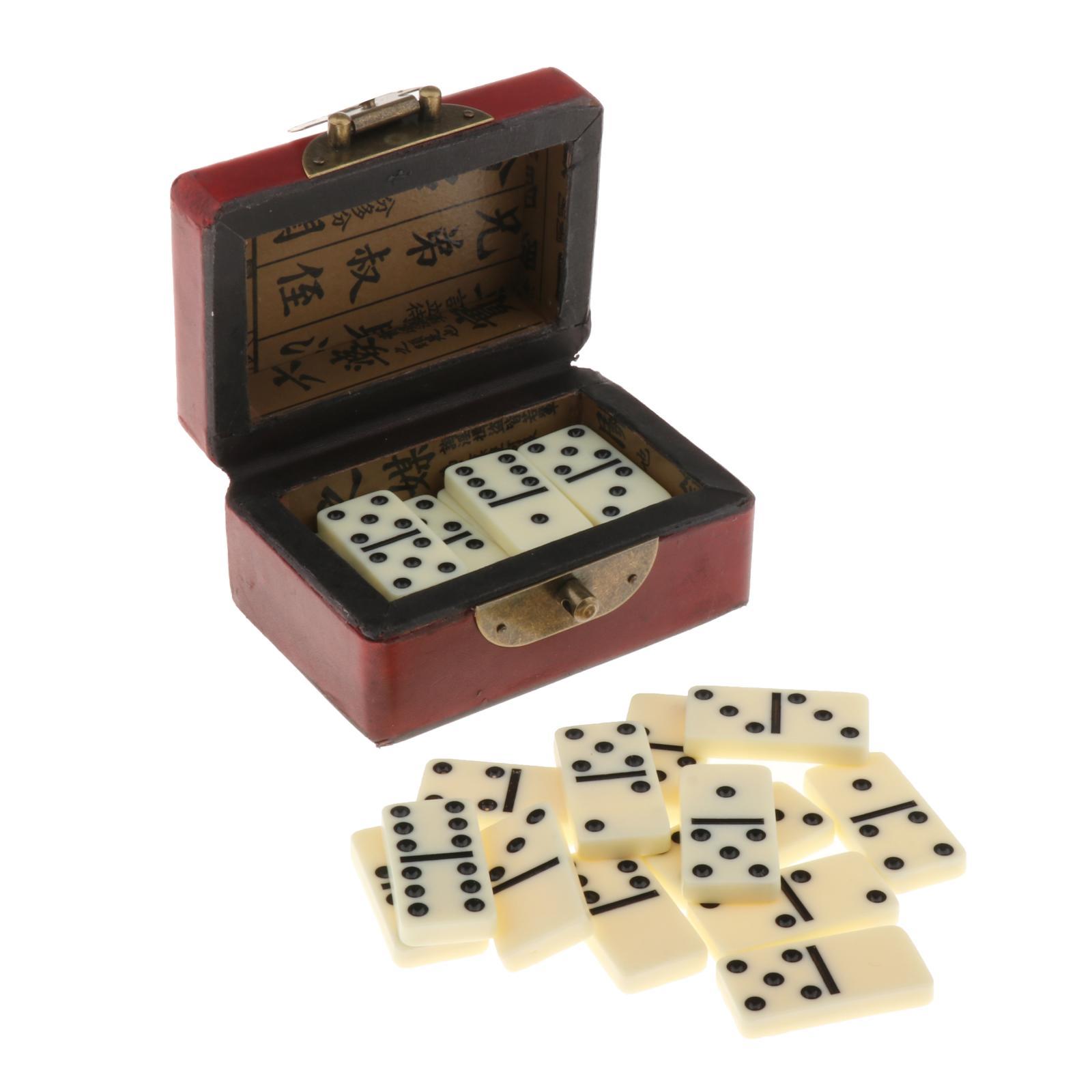 Dubbele Zes 28 Domino Set Met Opbergdoos Traditionele Klassieke Entertainment Recreatieve Party Tafel Board Games Speelgoed