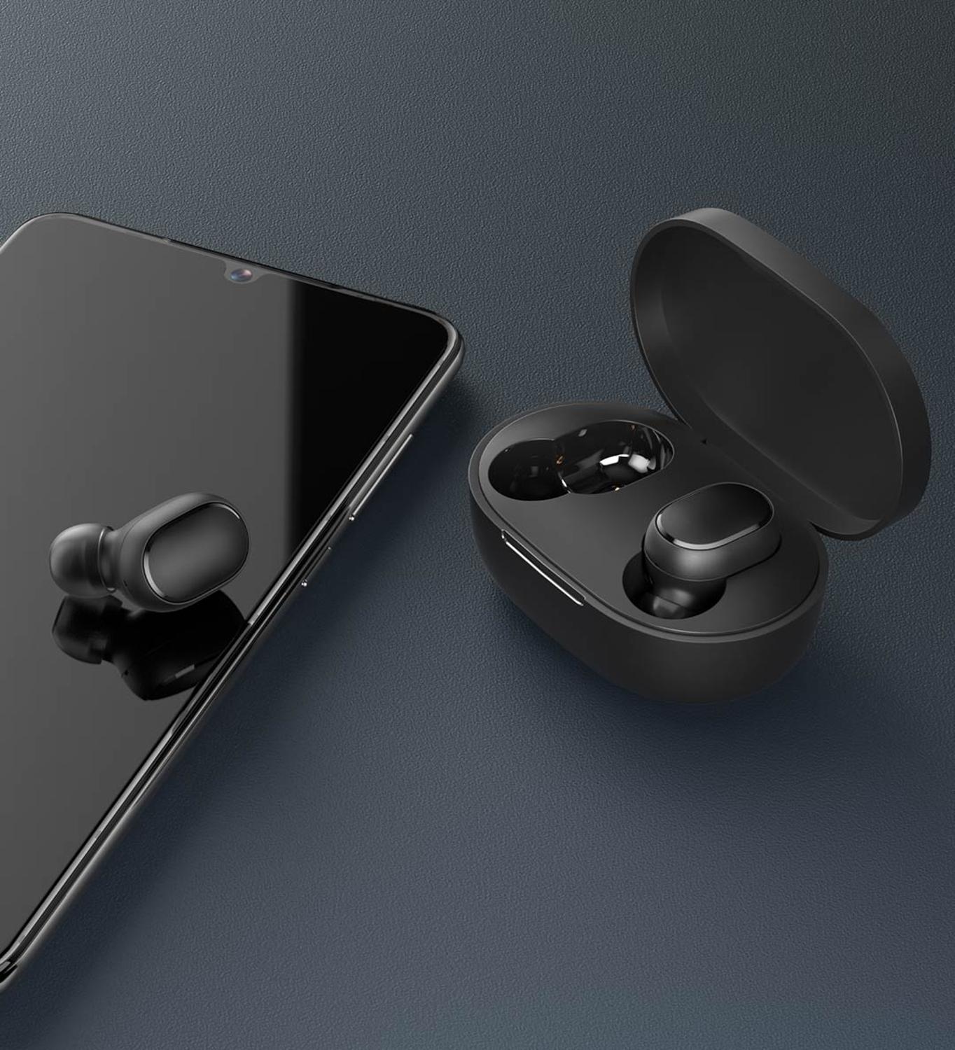 Xiaomi redmi airdots 2 øretelefoner trådløs bluetooth 5.0 oplader in-ear stereo bas øretelefoner ture trådløse øretelefoner ai kontrol