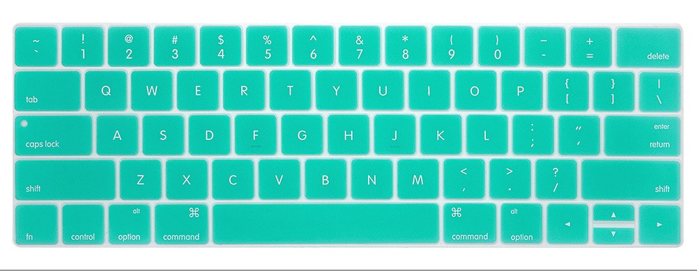 Keyboard Protector Cover for Macbook Pro 13.3'' & Pro 15.4'' with Touch Bar US Version Keyboard Case A1706 A1707 A2159: mint green