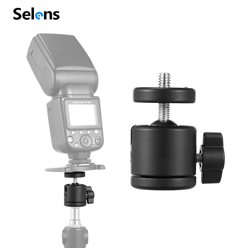 Selens Mini Ball Head 1/4" Mount for Camera Tripod ballhead for Nikon Canon DSLR Camera Dsr Mount Stand for camera tripod