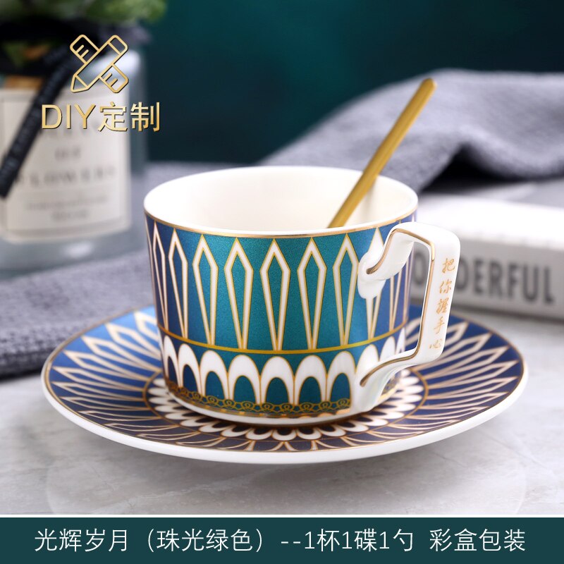 Cute Modern Coffee Cup And Saucer Set Travel Eco Friendly Cup And Saucer Drinkware Filizanki Do Kawy Reusable Mug BD50CS: style13