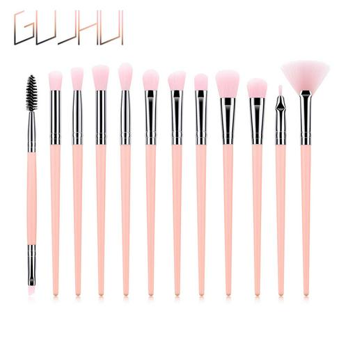 Make-up Kwasten Set 12 stks/partij Oogschaduw Blending Eyeliner Wimper Wenkbrauw Borstels Voor Make up Portable Eye Brush Set maquiagem: Option 6