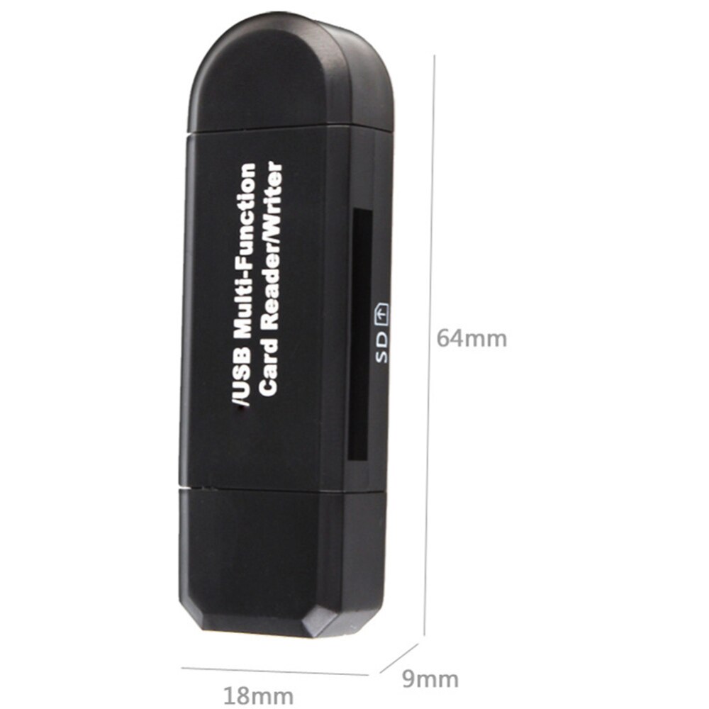 Alles-in-één geheugenkaartlezer otg micro sd/sdxc tf kaartlezer usb 2.0 mobiele kaartlezer voor pc laptop computer
