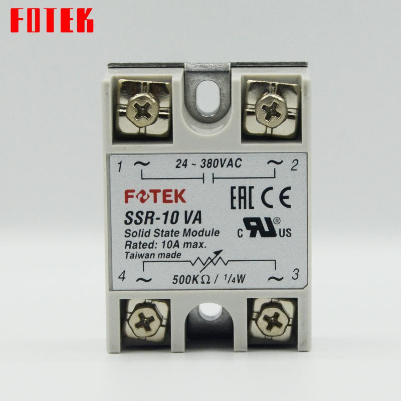 original FOTEK Solid State Relay SSR-10VA SSR-25VA SSR-40VA SSR-75VA SSR-25VA-H SSR-40VA-H