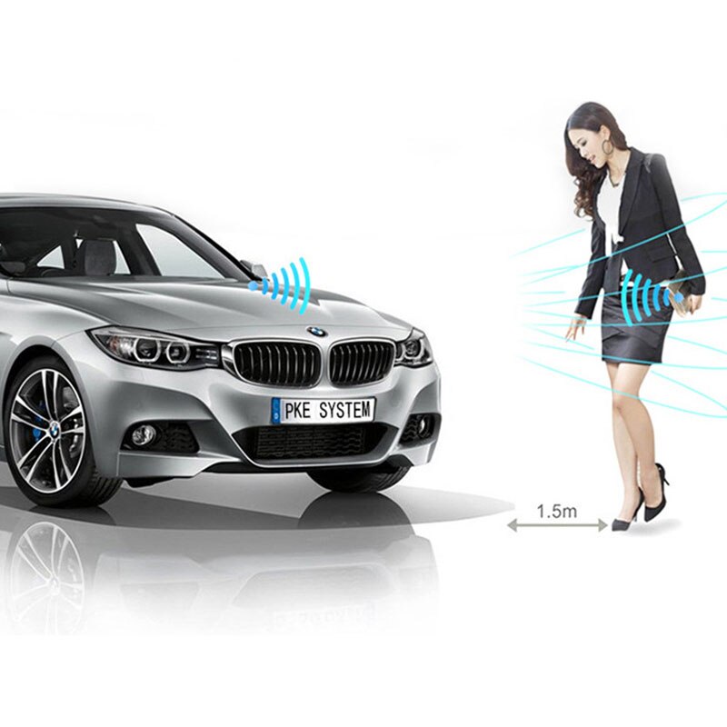 Keyless Start Engine Remote Control Central Lock PKE System Entry Car Alarm With Autostart Button Start Automation Sensor Unlock