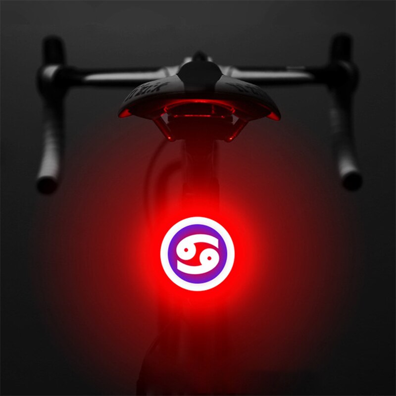 Bicycle Light USB Charge Multi Lighting Modes Led Bike Light Flash Tail Rear Bicycle Lights for Mountains Bike Seatpost: Cancer