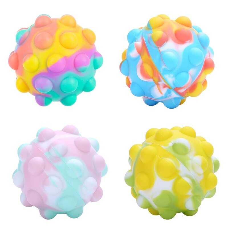 Push Bubble palla Antistress Silicone Fidget giocattoli semplice fossetta Antistress Antistress Extre Squishy Squeeze Finger Pop giocattolo sensoriale