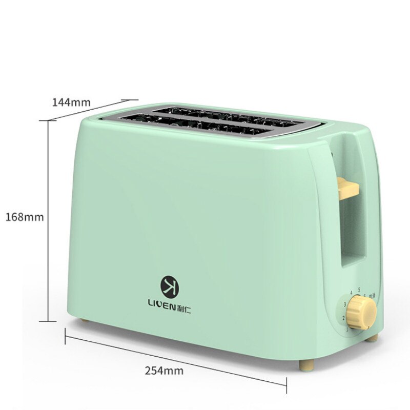800W Stainless steel electric toaster household automatic baking bread maker breakfast machine toast sandwich grill oven 2 slice
