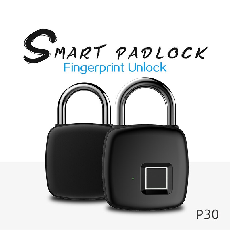 Smart fingeraftrykslås lagerdør tyverisikret bagagelås sovesal elektronisk lås  p30